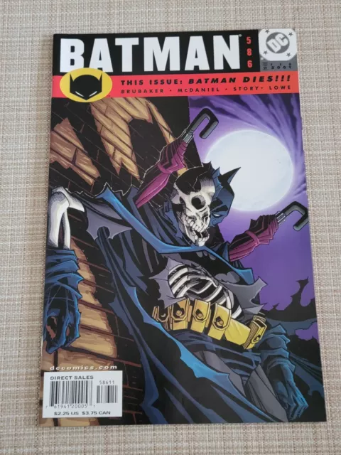 Batman #586 February 2001 DC Comics BRUBAKER MCDANIEL STORY