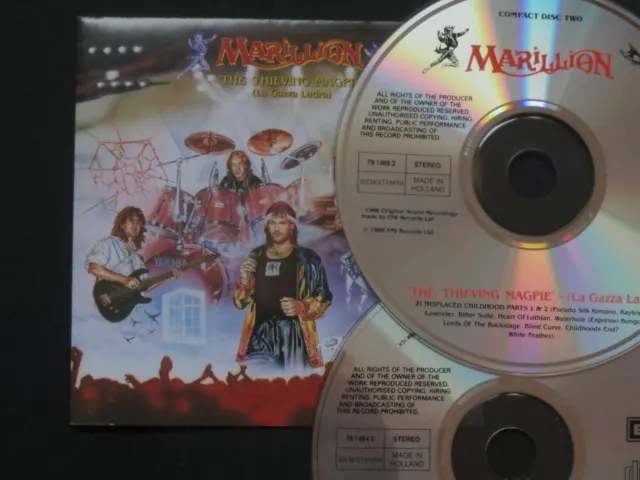 MARILLION - 2 CD Album Set - THE THIEVING MAGPIE on EMI