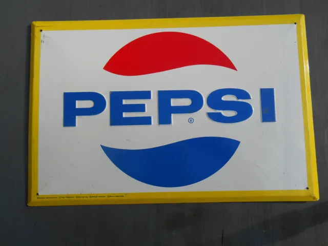 Altes Pepsi Cola Blechschild ca. 60er Jahre Reklame Klassiker Cola alter Reklame