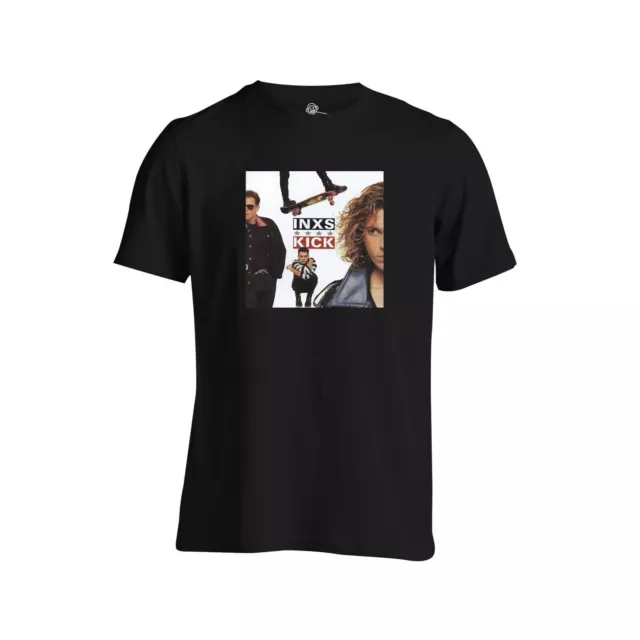 INXS T Shirt Kick Classic Album Cover Black T Shirt