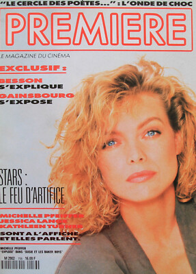 Premiere  N°156  mars 1986:Pfeiffer Jessica lange Kathleen turner Besson Spielbe 
