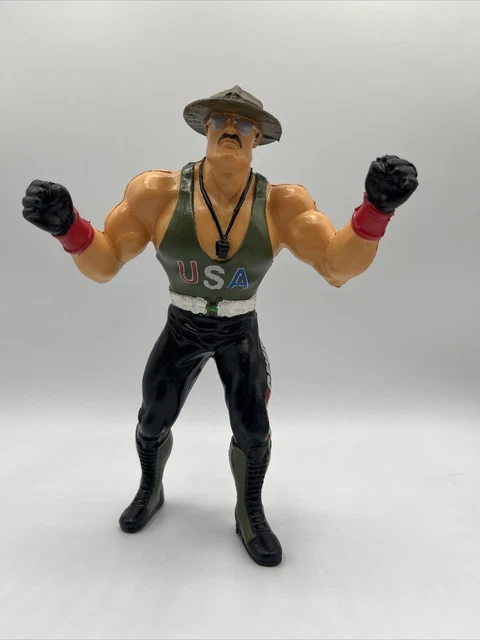 WWF LJN Hasbro CUSTOM*** Sgt Slaughter mail away wrestling figure