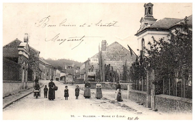 91 VILLEBON - la mairie et ecole.