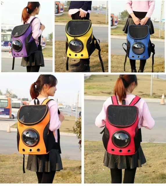 Pet Cat Dog Breathable Travel Bag Astronaut Capsule Backpack Carrier Large Space