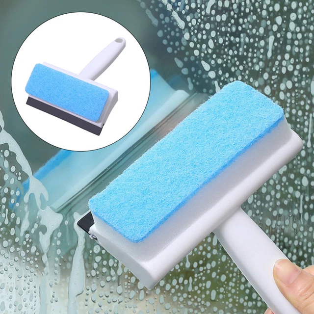 4 piezas cepillo de limpieza de vidrio no tejido limpiador de ventanas blanco