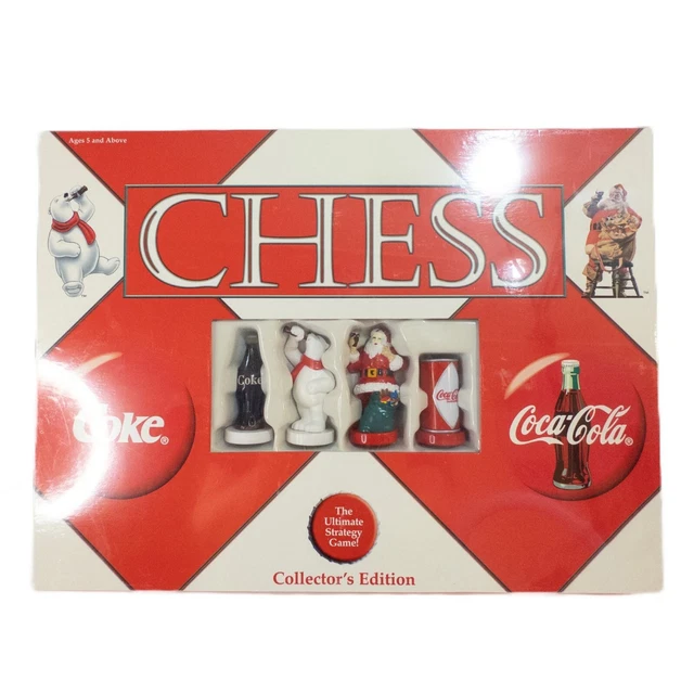 Classic Coca Cola Chess Set Board Game New Never Played Collector Edition