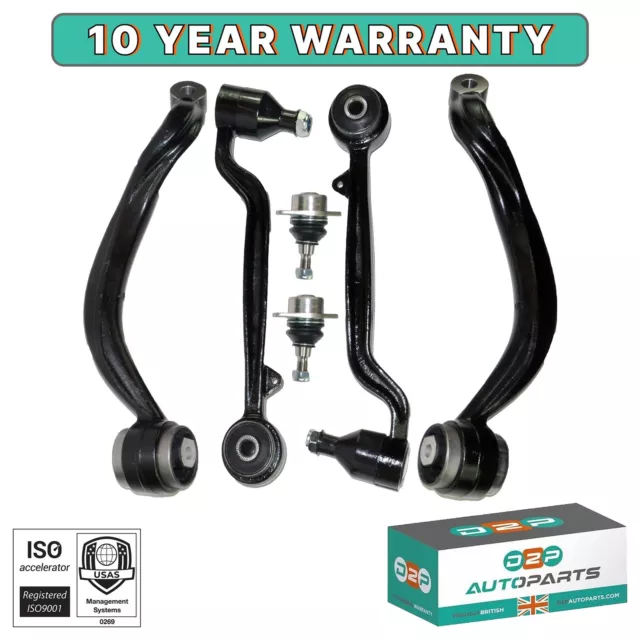 Range Rover L322 Front Upper & Lower Suspension Control Arms Ball Joints Kit Set