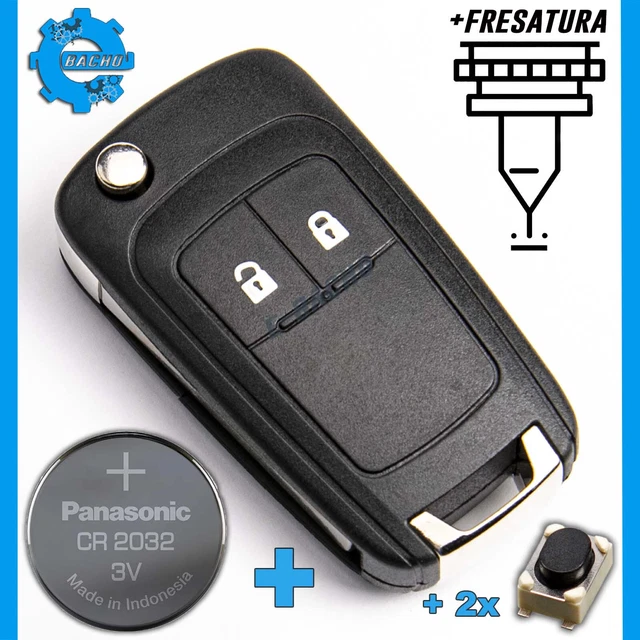 Guscio Chiave Opel Corsa D Custodia Chiave Auto Per Opel Corsa C, Meriva A, Combo C, Tigra B - Kit Riparazione Con Pulsanti Chiave Citroen C3 - Foto 5