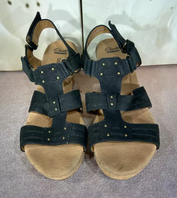 CLARKS ANNADEL WEDGE Sandals Size 4 From Qvc Worn Once Look 99p Start 16.00 PicClick UK