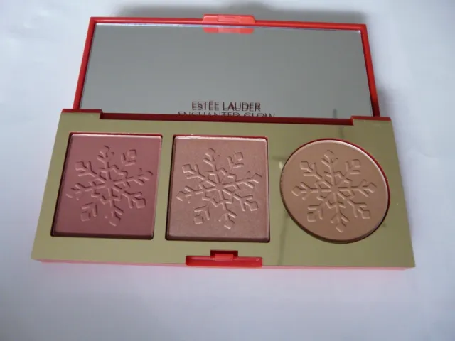 Estée LAUDER  Magnifique poudrier palette de 3 Blush   enlumineur . Neuf 2