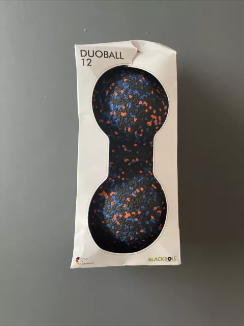 Original Blackroll Orange Duoball 12 Faszienball Massageball schwarz orange Blau