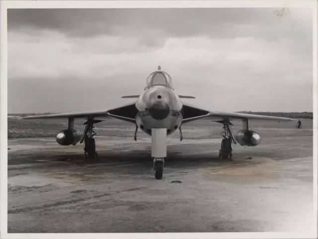 Hawker Hunter F1 Large Original Vintage Manufacturers Photo Raf 8