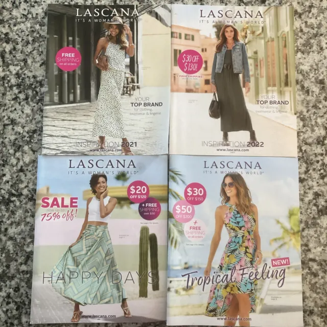 LASCANA Women’s Fashion Catalogs-Lot of 21, Mixed Years.  Most Are Early 20’s.