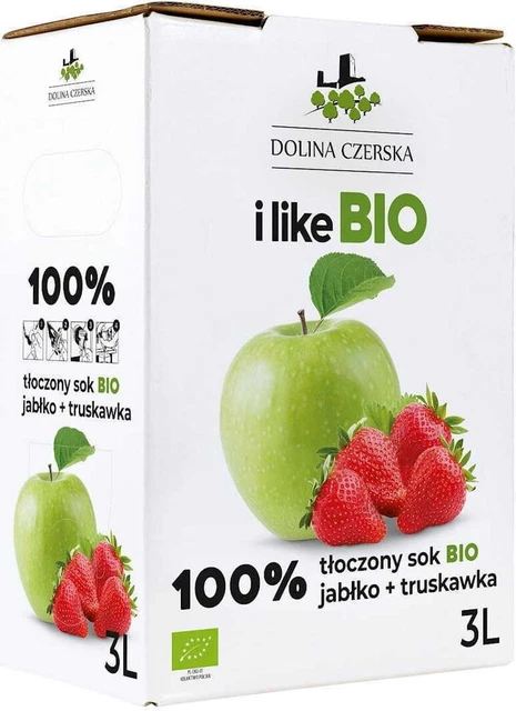 Jus pomme et fraise NFC BIO 3 L - DOLINA CZERSKA