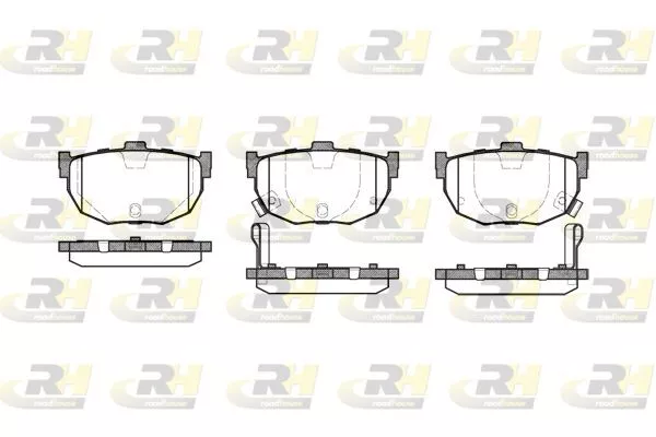 ROADHOUSE Jeu de plaquettes de frein Plaquettes De Frein 2294.22 à l'arrière