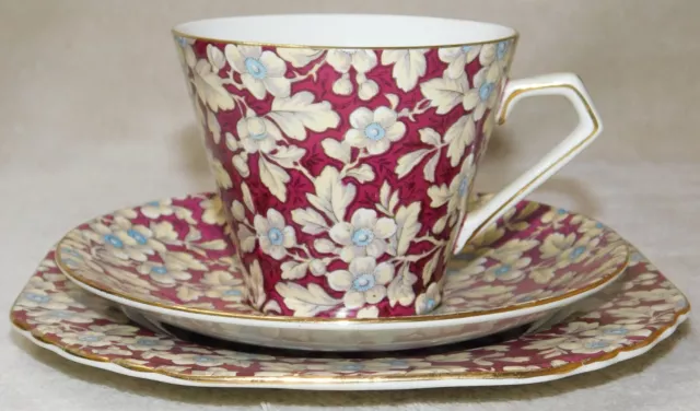 Lord Nelson Ware - Brocade Chintz Trio - Cup, Saucer, Side Plate