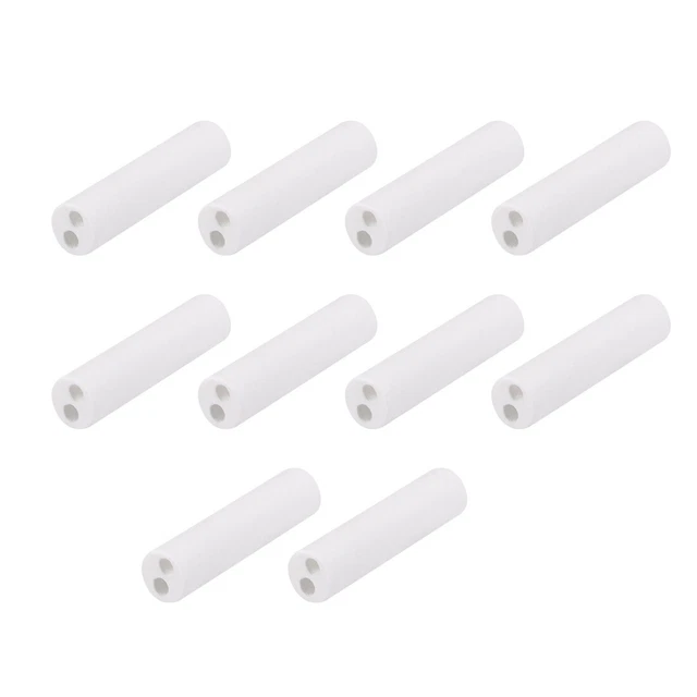 1,7mm ceramica Dia tubo isolamento foro doppio isolatore porcellana tubo 10 pz