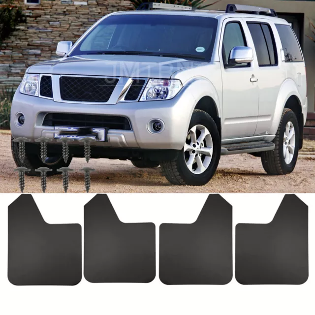 For Nissan Pathfinder Mud Flaps Mud Guards Splash Flares 4 Piece Front & Rear