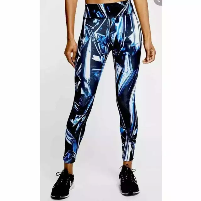 NIKE EPIC LUX Ghost Flash Womens Full Length Running Tights Blue Print Size  XS $89.99 - PicClick