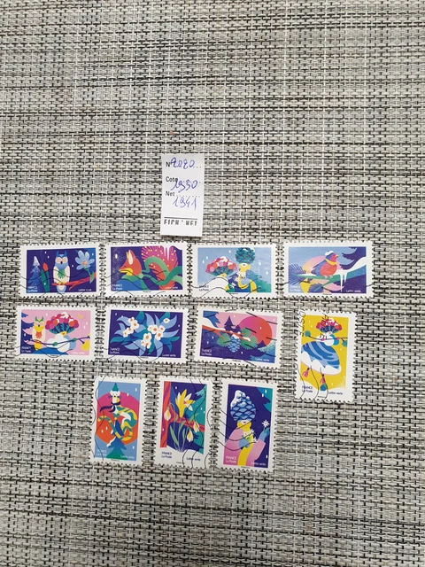 Lot De 90 Timbres De France Autoadhésifs Oblitérés - Divers Millésimes, Super état AA30