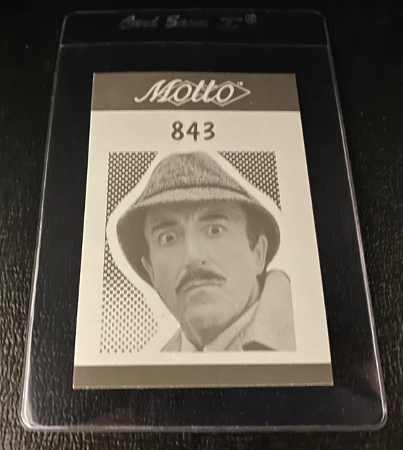 PETER SELLERS 1987 Motto Trivia Game Trading Card The Pink Panther