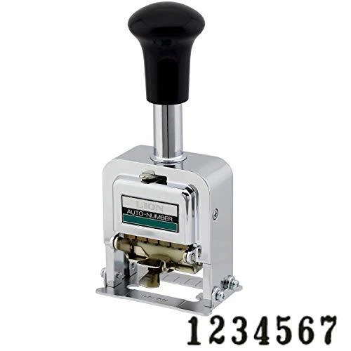Lion Pro-Line Heavy-Duty Automatic Numbering Machine 7-Wheel 1 Numbering Mach...