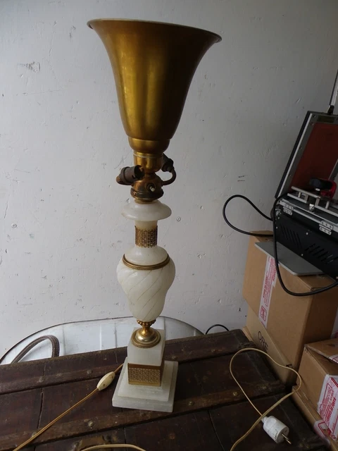 Lampe ancienne Crystal onyx Metal France