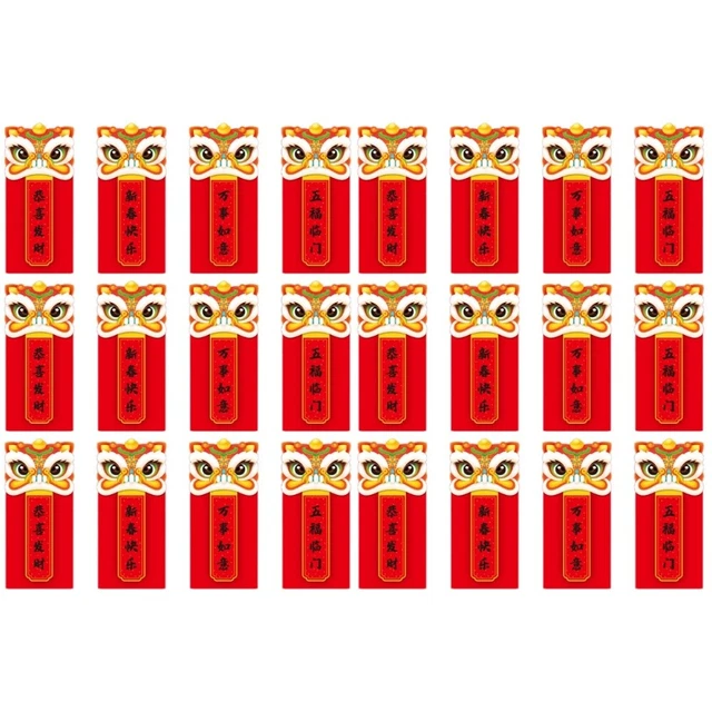 48 Pcs Paper New Year Red Envelope The Ox HongBao 2021 Lucky Money Envelopes