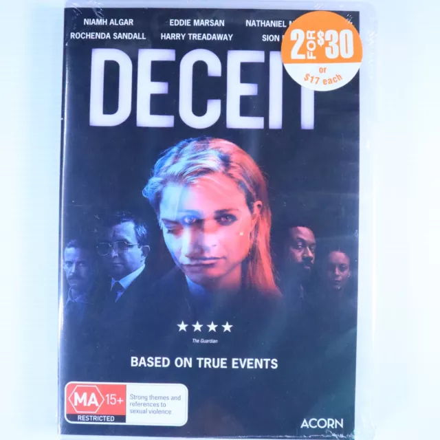 NEW Deceit (DVD, 2021) Niamh Algar, Eddie Marsan - Drama Film Movie - REGION 4