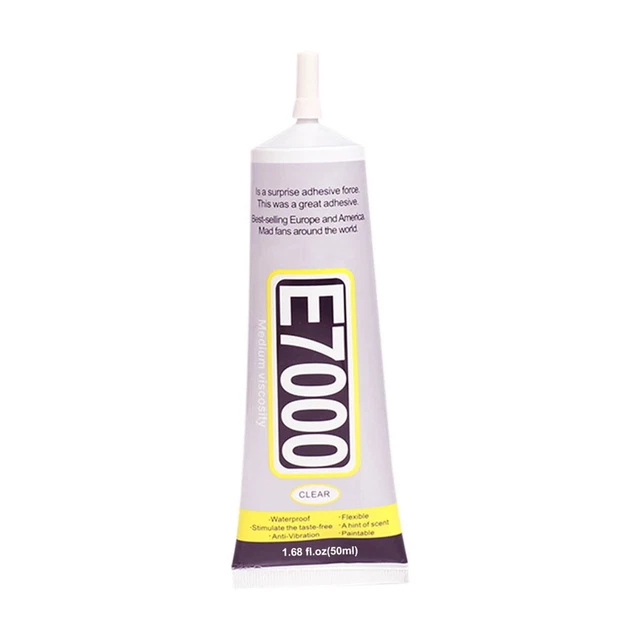 E7000 tipo aguja teléfono pantalla pegamento hágalo usted mismo joyería taladro de belleza adhesivo 50 ml