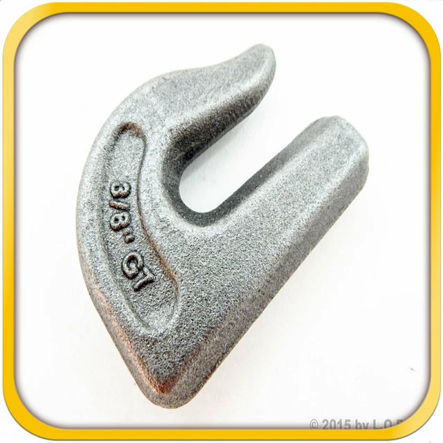NEW 3/8& G7 Weld on Grab Chain Hooks G70 Bucket Trailer Back Hoe Tie