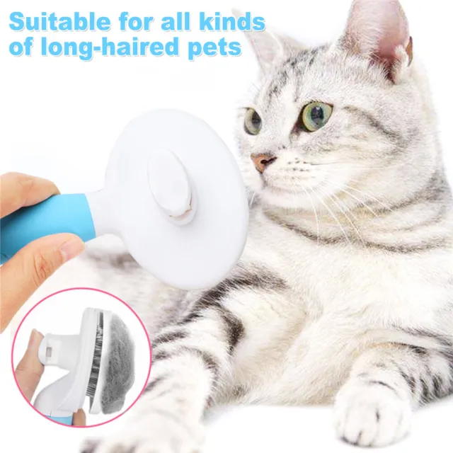 Pet Dog Cat Hair Remover Comb Needle Grooming Massage Deshedding Cleaning Brush 2