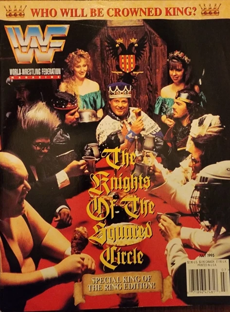 WWF Magazine July 1995  Jerry The King Lawler *Has Poster, Cutout & Cards)