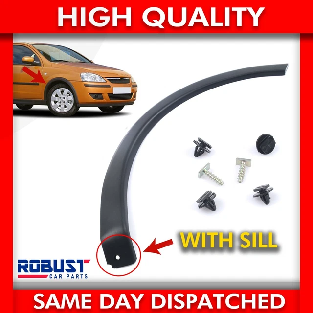 FRONT RIGHT WHEEL Arch Trim With Sill For Opel Vauxhall Combo Corsa C ...