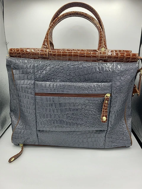 Samantha Brown Croco-Embossed Dowel Bag 2