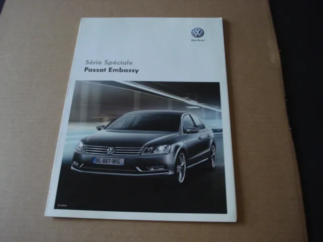 catalogue Volkswagen  passat  embassy  -  2/ 2012 - série  spéciale