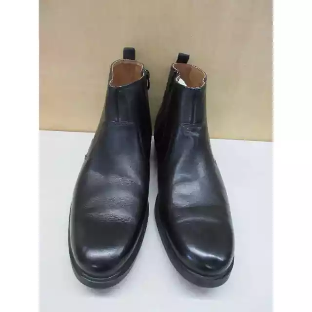CLARKS MEN'S WHIDDON Zip Waterproof Ankle Boot, Black Leather, 10.5 $54 ...