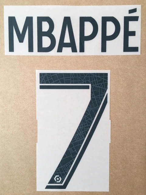 Flocage Junior PSG 2017/18 Mbappé N°29 - Thermocollant Monblason - Rouge & Blanc