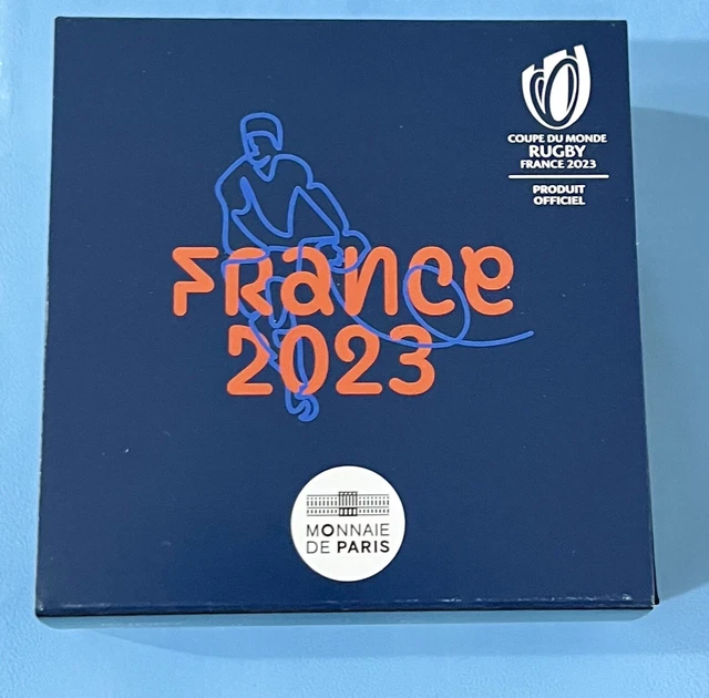 Coffret 2 € FRANCE  2023 BELLE EPREUVE  COUPE DU MONDE RUGBY PROOF