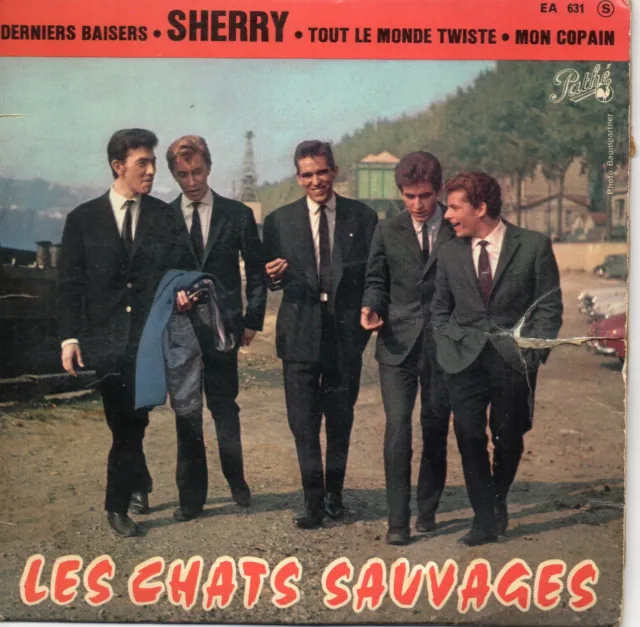 Vinyle 45 Tours Les Chats Sauvages Sherry Ea 631 France 1962 Ep 4 Titres