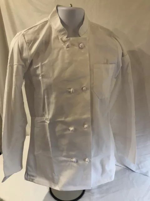 5 Chefwear Chefs Coat sz L white button up