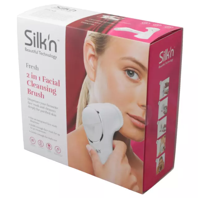 Silk'n Fresh 2in1 Gesichtsreinigungsbürste Porenreiniger Massage Spender Gesicht