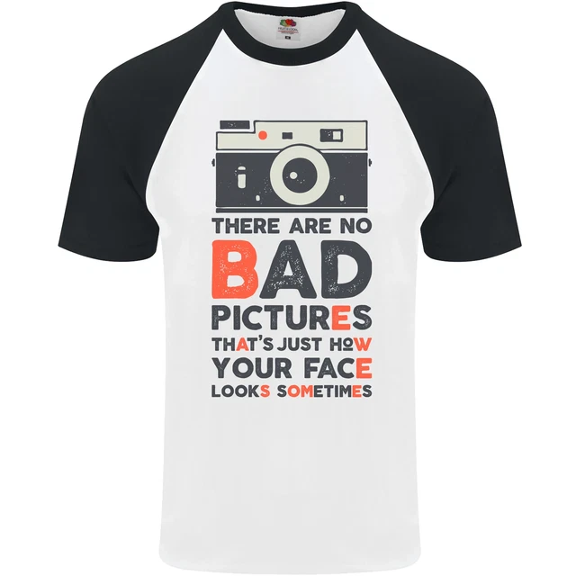 Maglietta da baseball Photography Your Face Funny Photographer da uomo S/S