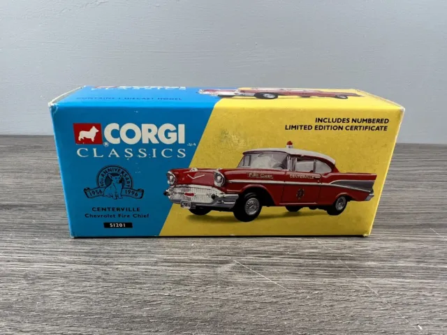 Corgi Classics - Chevrolet Fire Chief Car - Centerville - 1:43 Ltd Edtn -51201