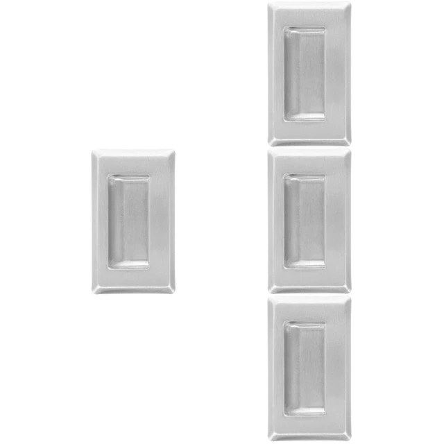 4x Empuñadura de cajón de acero inoxidable para muebles manija de puerta gabinete manijas de puerta