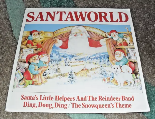 Santa's Little Helpers - Santaworld 7'' Vinyl Single Record 1984 Vgc Picture Sle