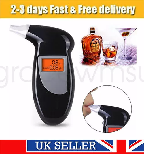 New Professional LCD Digital Breath-Alcohol Tester Breathalyser Police