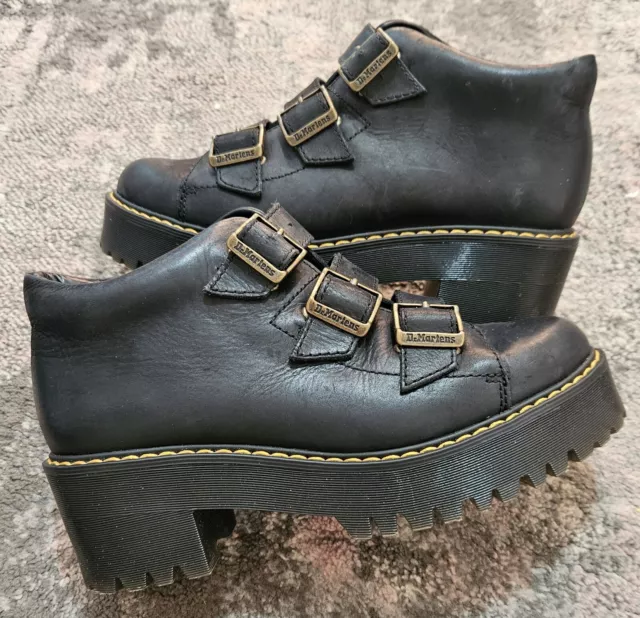 Dr Martens COPPOLA Platform Ankle Boots Size UK 6 Black