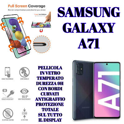 Pellicola Vetro Temperato per Samsung Galaxy A71, Protezione Schermo Pellicola Protettiva per Samsung Galaxy A71 Conber HD Chiaro 9H Durezza Senza Bolle 4 Pezzi 
