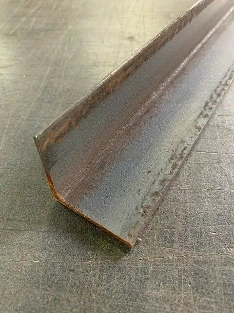 3/16" Thick x 2" x 2" Steel Angle Iron, 6" Long, Mild Steel 3